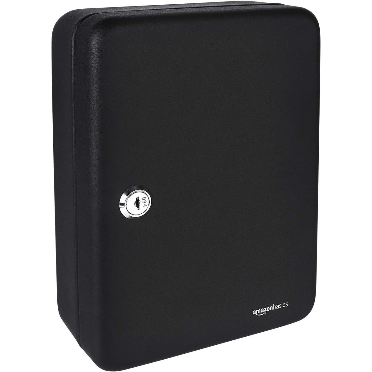 310172 - AMAZON BASICS Kuti çelësash për 48 çelësa, çeliku, me kyç, e zezë, 19.99 Th x 17.78 G x 24.89 L cm
