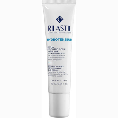 307552 - RILASTIL Krem Hydrotenseur Anti-Rrudha për Konturin e Syve, Hidratues dhe Ushqyes, Veprim i Trefishtë Kundër Plakjes, Kundër Ënjtjeve, Kundër Rrathëve të Errët, Ristrukturues, 15 ml