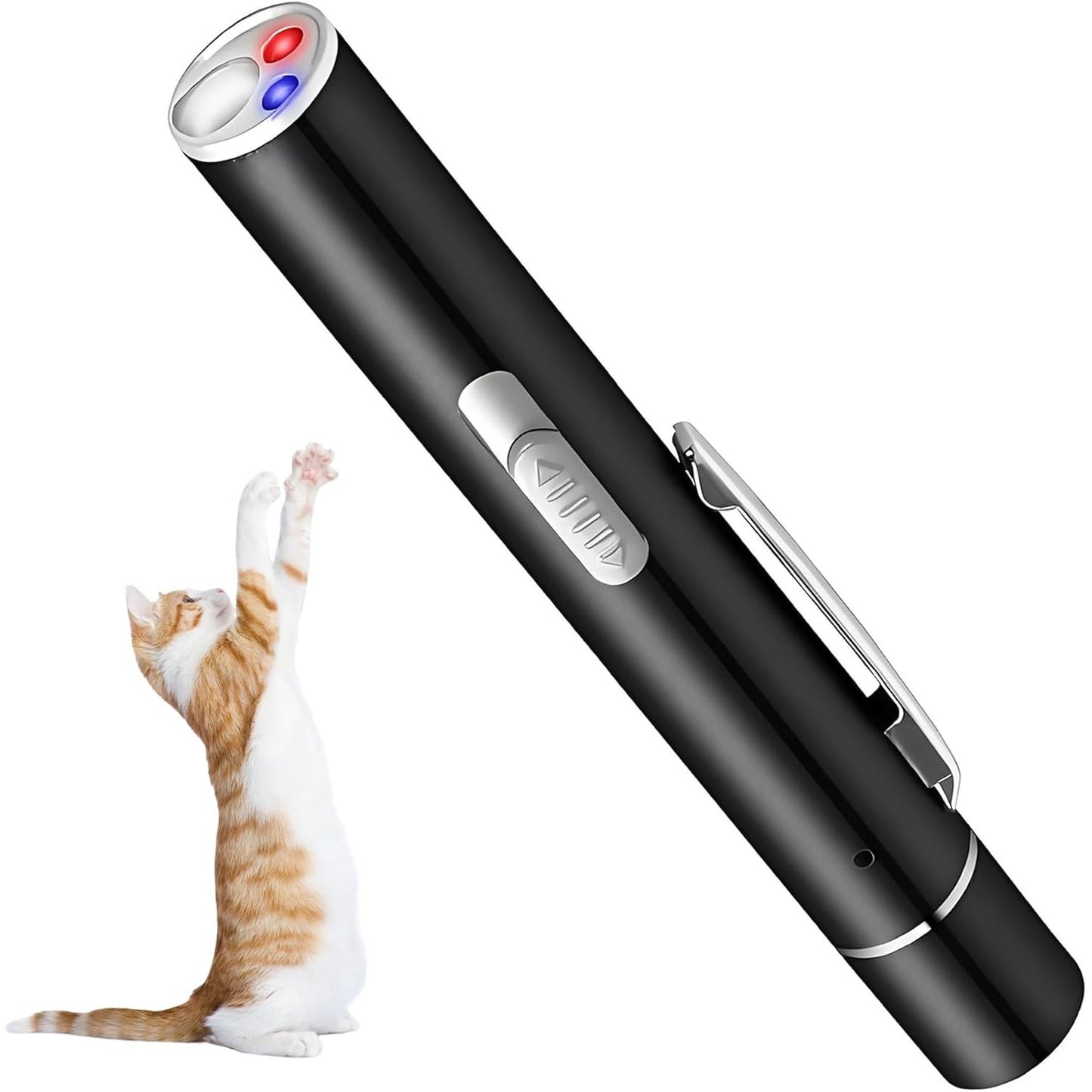 229984 - NXPUXP Lodra për mace, Lodra interaktive për mace dhe qen, Lodër e rikarikueshme USB me 3 mënyra (V9)