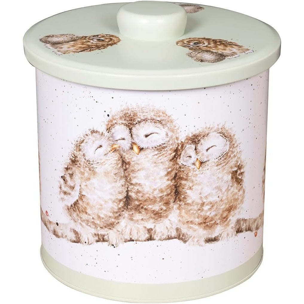 187574 - WRENDALE DESIGNS nga Hannah Dale, Seti i Fuçisë së Biskotave Owl, Materiali i Çelikut Inoxidable