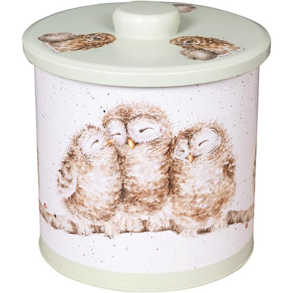 187574 - WRENDALE DESIGNS nga Hannah Dale, Seti i Fuçisë së Biskotave Owl, Materiali i Çelikut Inoxidable