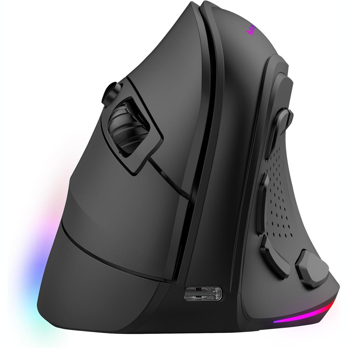 310000 - Mars Gaming MM-SK Maus Vertikal Pa Tel, Ergonomik, Ndriçim RGB Chroma, Sensor Optik Pixart 8400DPI, 9 Butona të Programueshëm, i Zi