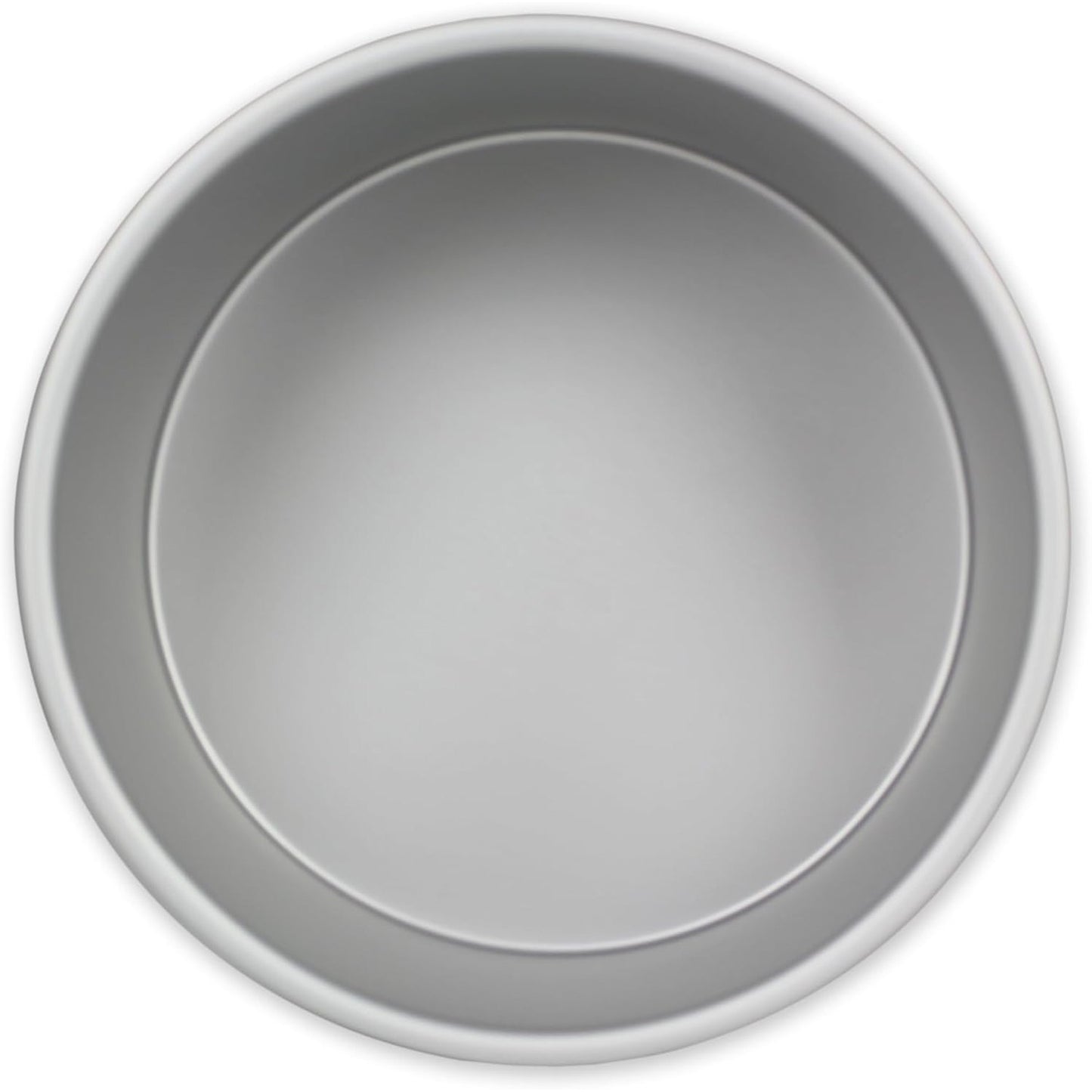 215538 - PME Tavë torte e rrumbullakët prej alumini të anodizuar, 20.3 x 10.2 cm e thellë, argjendi.