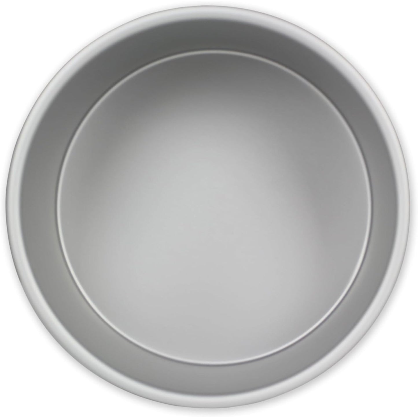 253164 - PME RND054 Tavë pjekjeje e rrumbullakët prej alumini të anodizuar, 127 x 102 mm, 12.7 cm, argjend