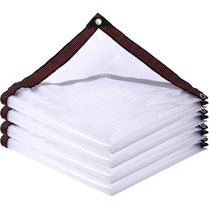 211413 - TRANSPARENT Tenda Transparente nga Uji 2 x 3 m, Me Vrima, Për Mobilje Kopshti, Jashtë, Bimë, Serë, Çati