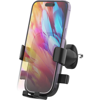 274552 - GRIFEMA Mbajtëse telefoni për ventilim në makinë me mbyllje automatike, rrotullim 360°, funksionim me një dorë, e pajtueshme me telefona 4.7-7 inç me kuti