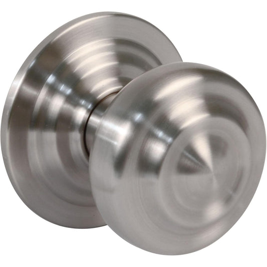 163716 - AMIG - Dorezë Dore Çeliku me Diametër 70 mm, Bazë Çeliku, Krom Mat, përfshin Vidë dhe Dado Fiksimi, Përshtatshme për Dyert e Hyrjes