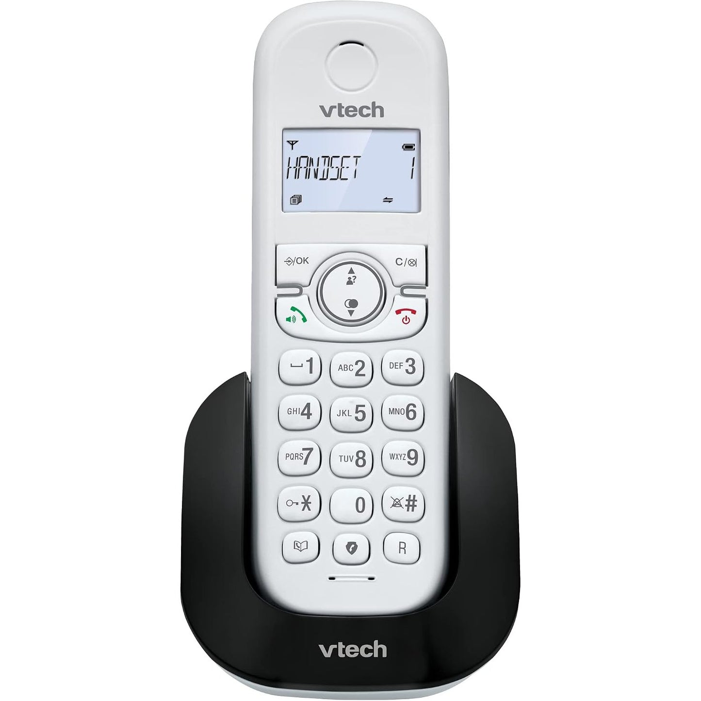 273691 - TELEFON PA TEL DECT VTECH CS1500, karikim të dyfishtë, identifikim thirrësi, altoparlant pa duar, ekran me ndriçim