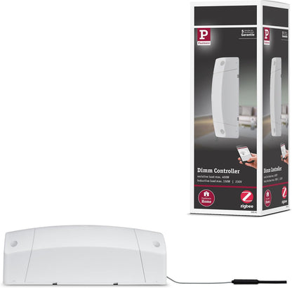 255738 - Paulmann - Kontrolluesi i Errësimit Zigbee Cephei 500.44, Pajisje Ndërprerëse Maksimale 400W 230V AC, Kompatibël me Amazon Echo Plus