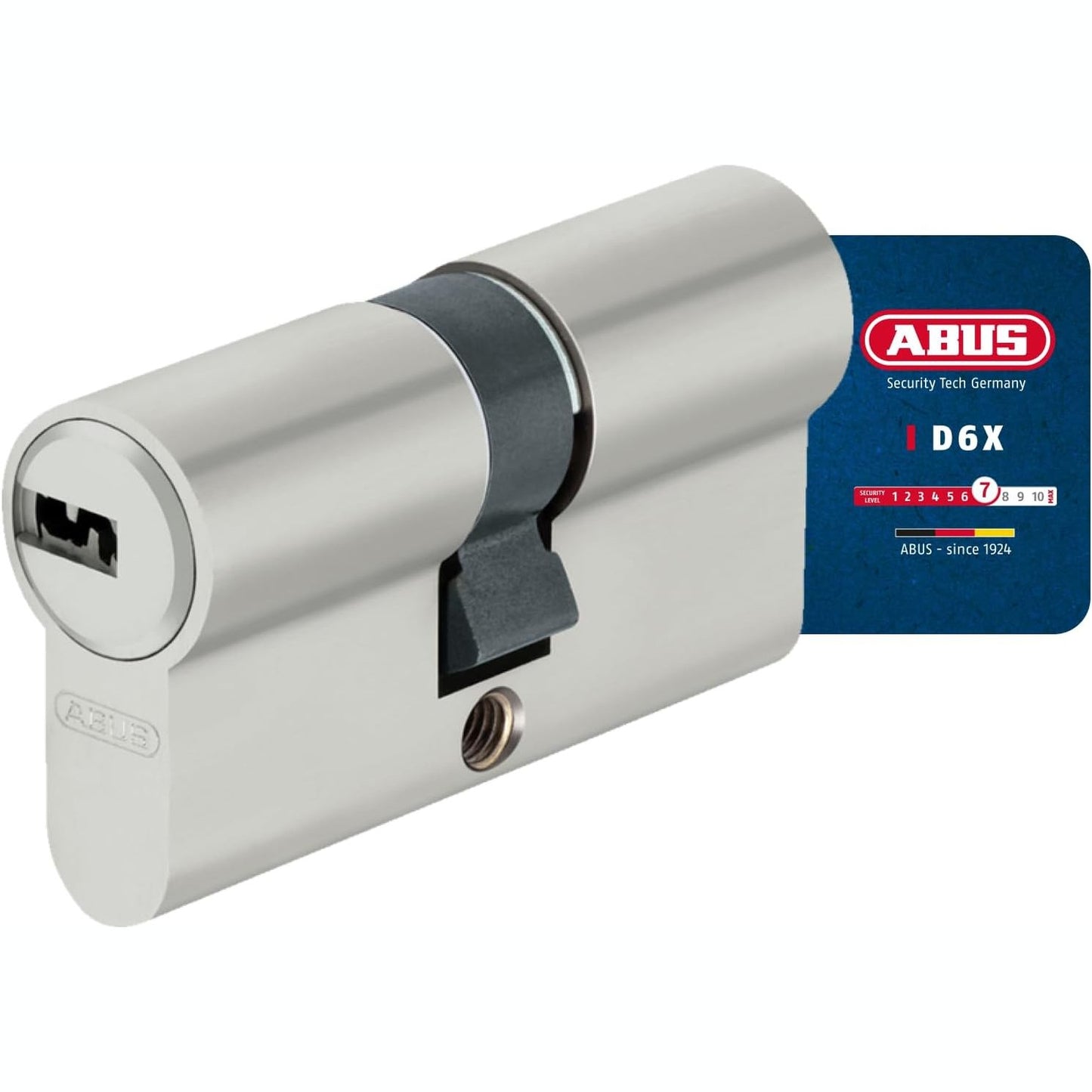 292507 - ABUS D6XNP 40/60 - Cilindër profili me 5 çelësa dhe kartë kodi, kyç dere për siguri, cilindër i dyfishtë me funksion emergjence