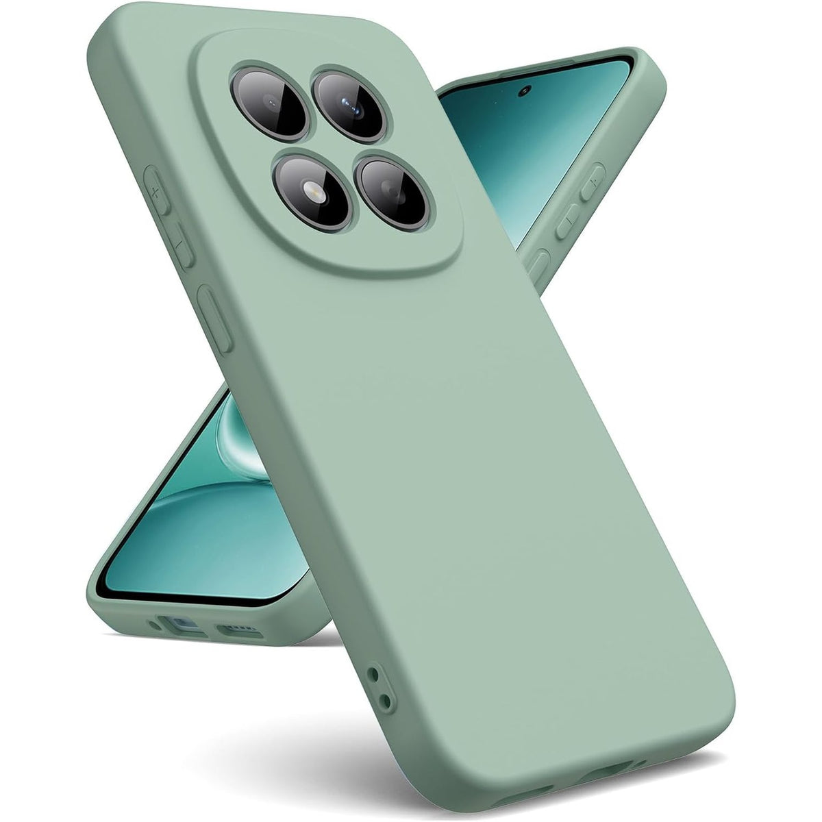 309316 - Oududianzi Mbështjellëse prej silikoni të lëngshëm për Xiaomi Redmi Note 15 Pro 5G, Matcha