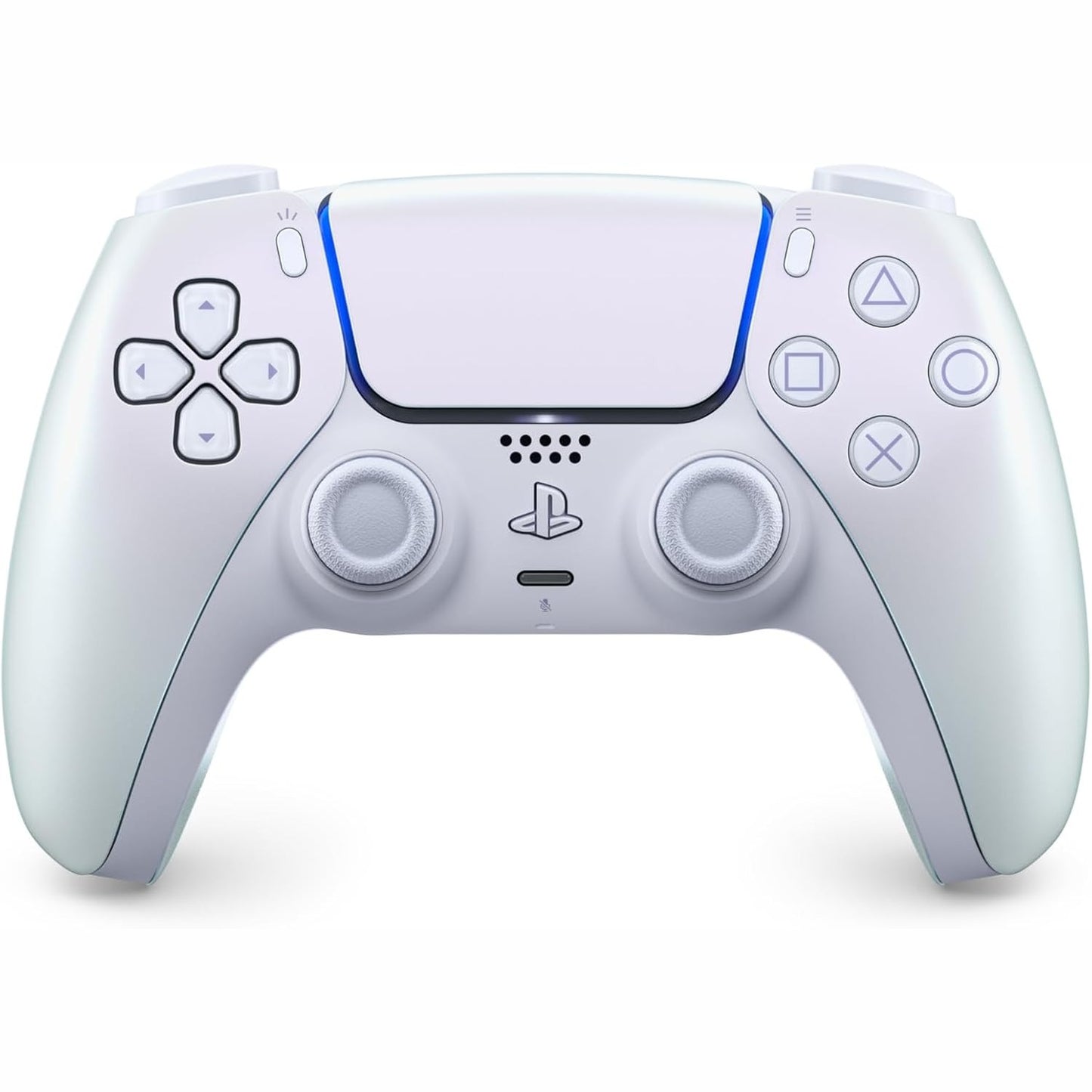276256 - SONY PLAYSTATION, Kontrollues Zyrtar DualSense 5, Pa Tel, Reagim Haptik, Shkelës Adaptues, Mikrofon i Integruar, Bateri e Rikarikueshme, E Përputhshme me PS5/PC, Ngjyra: Chroma Pearl