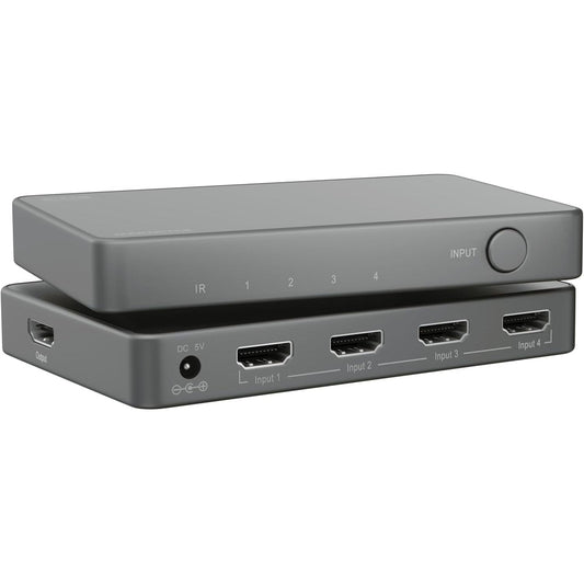 272906 - Marmitek AS48 Ndërrues HDMI 8K60-4K120 për Lojëra - HDMI 2.1 4 hyrje 1 dalje - 48 Gbit/s VRR ALLM QMS QFT - Ndërrim automatik - telekomandë