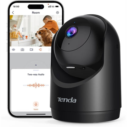 268567 - Kamerë Mbikëqyrjeje e Brendshme Tenda 3MP, Zbulim Personash dhe Lëvizjeje, Gjurmim Automatik, Alarme dhe Njoftime Push, 2K me Audio 2-Kahëshe, Shikim Nate, CP3V3.0 e Zezë