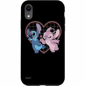 276782 - Disney Mbrojtëse Lilo & Stitch me puthje zemre për iPhone XR
