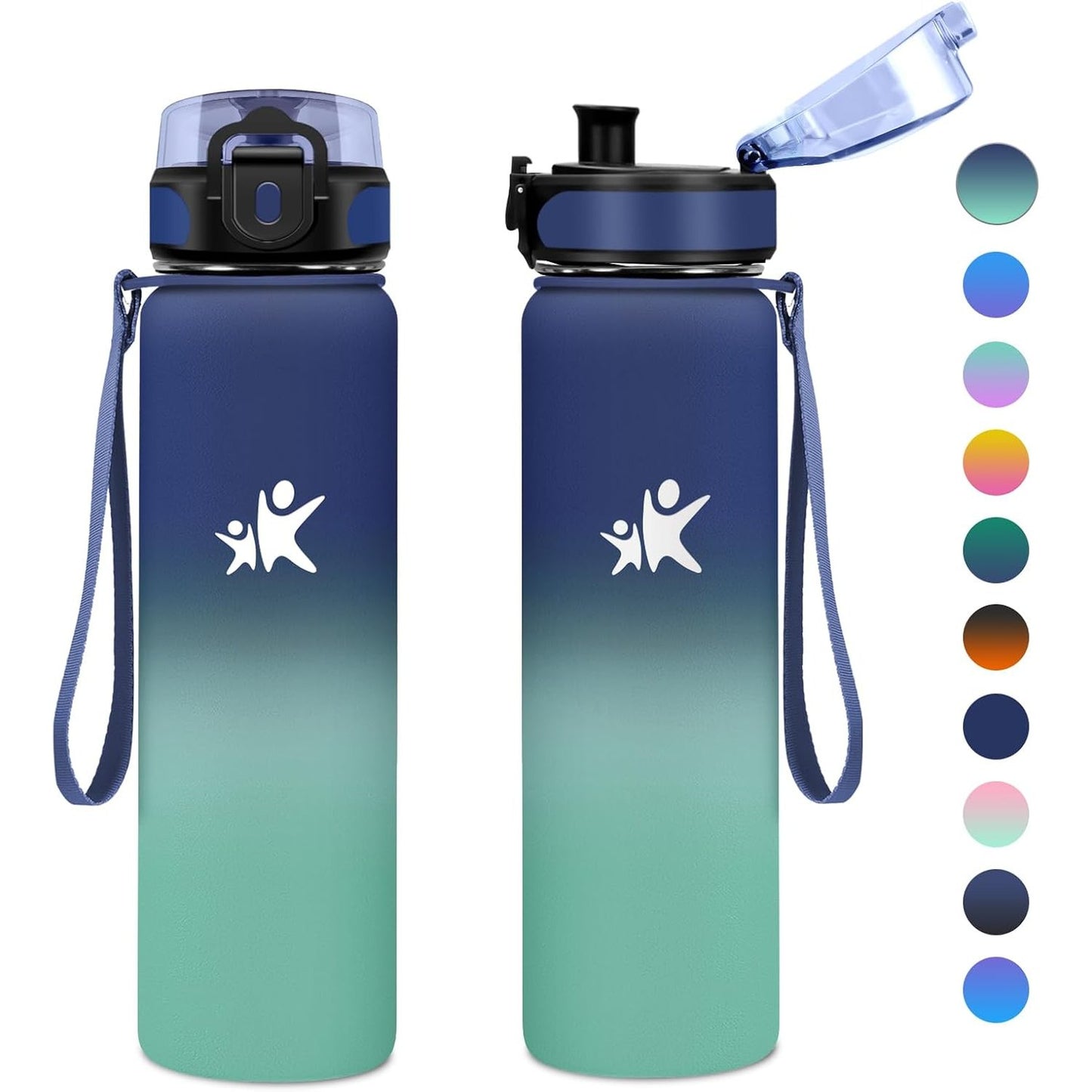 197073 - KOLLYKOLLA Shishe Uji prej Çeliku Inox, Termos i Izoluar 500 ml pa BPA, i papërshkueshëm nga Rrjedhjet, për Fëmijë, Shkollë, Sporte, Fitnes, Aktivitete në Natyrë, Kamping