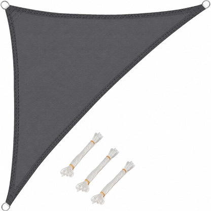 289008 - WOLTU Velë mbrojtëse dielli trekëndëshe 2.5x2.5x3.5m gri, poliester, mbrojtëse nga uji, mbrojtje UV për kamping
