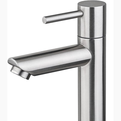 288914 - IBERGRIF Rubinet Lavamani M18103, UJË I FTOHTË, Çelik Inoks SUS304, Fishekë Qeramike 90°, Lidhje G3/8″