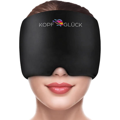 303368 - HEAD HAPPINESS Kapelë kundër dhimbjes, ripërdorshme, për terapi me të ftohtë dhe të nxehtë, lehtësim efektiv i dhimbjes së kokës dhe migrenës