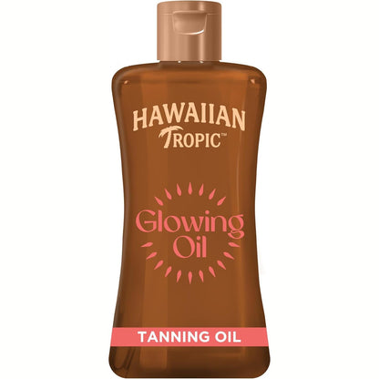 322033 - Hawaiian Tropic Vaj për nxirje me shkëlqim, 200 ml, aromë tropikale me vitaminë E, vegan