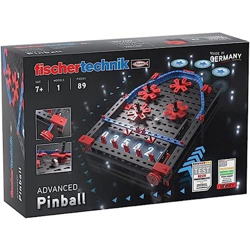 294127 - FISCHERTECHNIK 569015 Set Ndërtimi për Fëmijë 7 Vjeç e Sipër, Lodër Ndërtimi me Makinë Pinballi, E Zezë