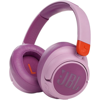 267781 - JBL Kufje JR 460 NC mbi vesh me anulim zhurmash për fëmijë, ngjyrë rozë, JBL Safe Sound, deri në 30 orë riprodhim muzike