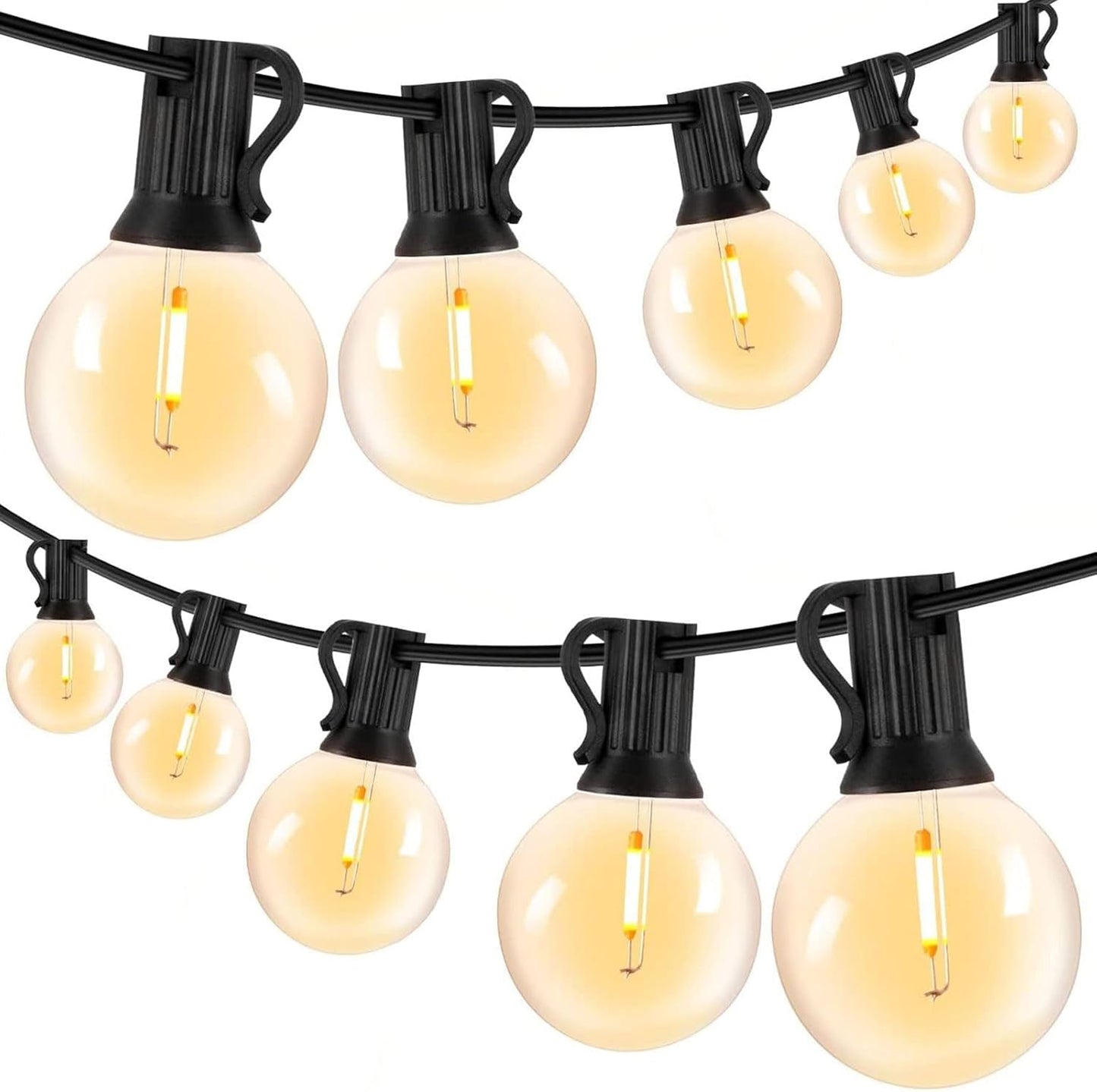 135368 - DREJTUESI- Drita e Jashtme 30m me Tela, 37+2 Llamba G40, Drita Zanash dhe Dekorative për Dasma dhe Krishtlindje, Material Plastik dhe Metali