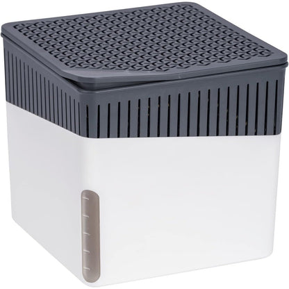 210469 - WENKO Tharëse Ajri Cube me Granula Tharëse Ajri, 1000g, Përshtatshme për Dhoma deri në 80m³, Parandalon Mykun dhe Aromat, Pa Energji Elektrike, E Heshtur, E Rimbushshme, Ngjyra e Bardhë
