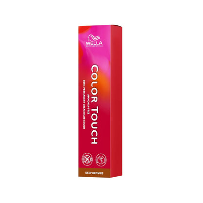 275824 - WELLA PROFESSIONALS Ngjyrë flokësh intensive vegane Color Touch Deep Browns 5/71 Kafe e Çelët Kafe Hiri 60 ml pa amoniak me Metal Purifier për nuanca të thella dhe elegante që zgjasin deri në 28 larje