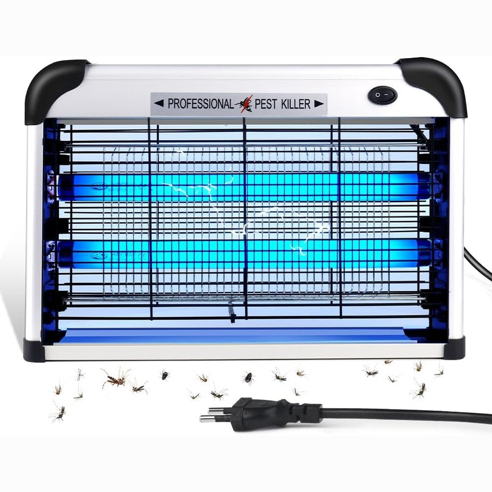 322354 - VRASES ELEKTRIK INSEKTESH 3500V, LLAMBE UV 20W, KAPSE MIZASH, ME RRJET MBROJTES, PËR DHOMË GJUMI DHE ZYRË