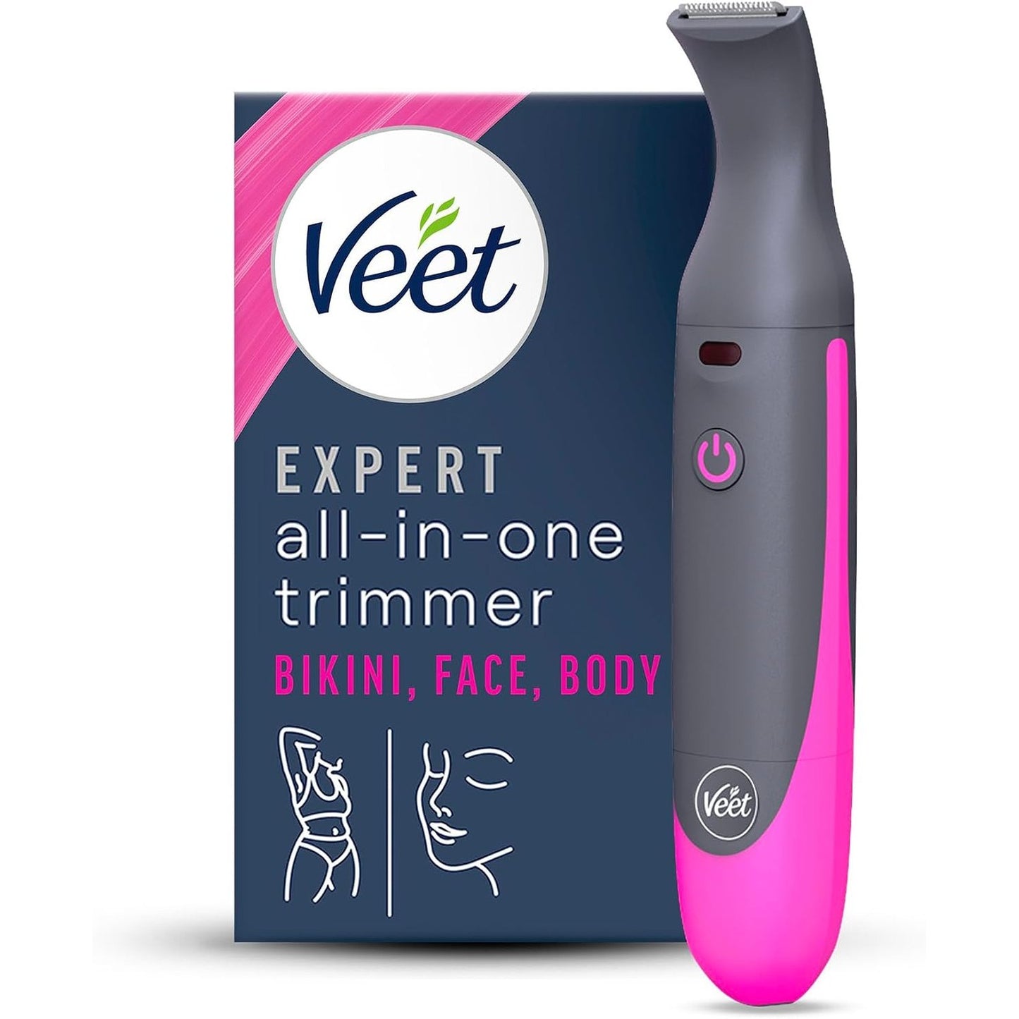 289813 - VEET Makinë rrojeje Expert All-in-One për femra, karikues USB, 100% e papërshkueshme nga uji (IP67)