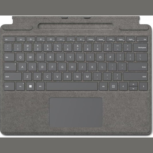 276076 - MICROSOFT SURFACE SIGNATURE Tastiera, Platinum, e pajtueshme me Surface Pro 8, Pro 9 dhe Pro X (tastiera AZERTY)