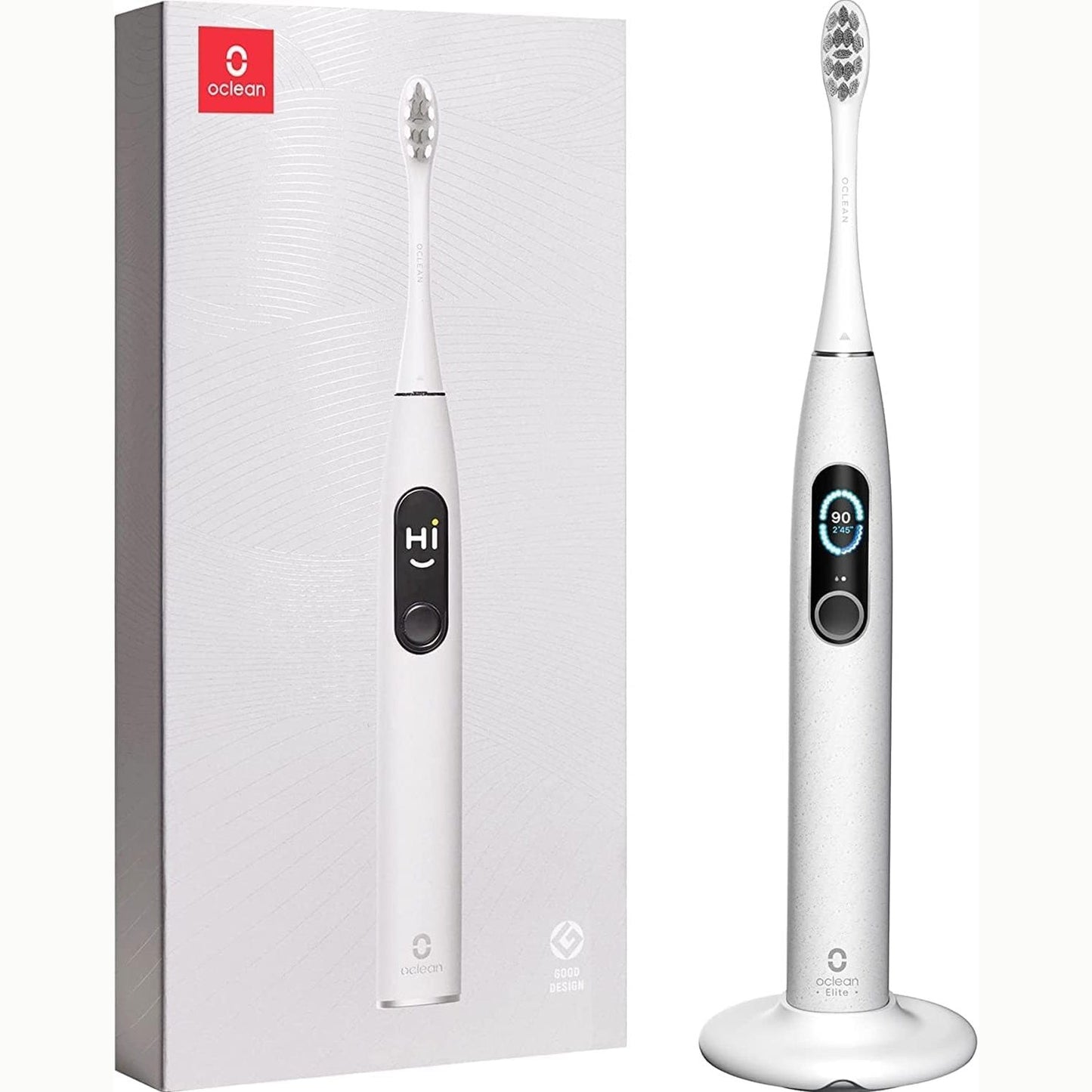 316343 - OCLEAN Furçë dhëmbësh elektrike X Pro Elite, Ekran inteligjent me prekje, Zhurmë e ulët (45 dB), Jetëgjatësi baterie 3.5 ditë, IPX7