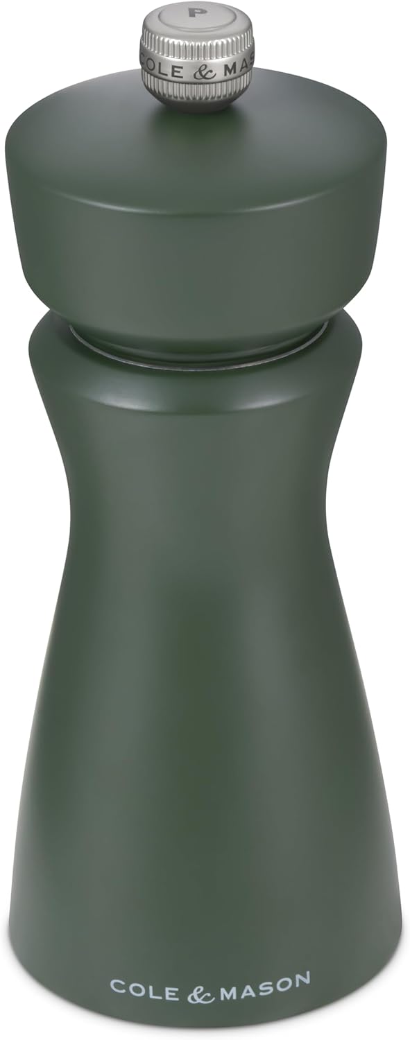 223148 - COLE & MASON Mulliri i Kripës dhe Piperit Kenton, Rozmarinë, Bluarje e Rregullueshme, Mekanizëm Qeramik, 15 cm