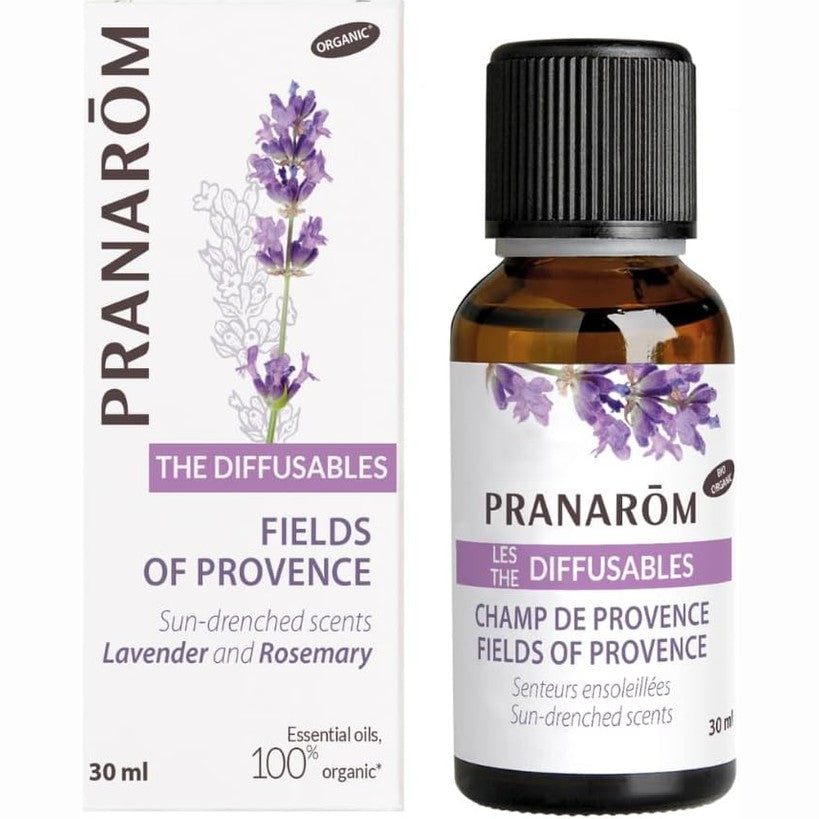 301300 - PRANARÔM Aromë Dhome Organike, Vajra Esencialë për Difuzion, Aromë Livandoje dhe Rozmarine, 30 ml