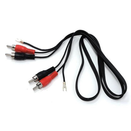 267116 - DRUT Kabllo audio 1.2 m RCA në RCA me dy pinca, për mikser gramafoni