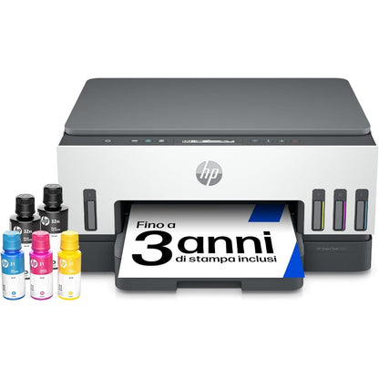 188594 - HP SMART TANK 7005 - Printer Shumëfunksional 3-në-1 me Wi-Fi dhe Printim Dupleks, Materiali i Përfshirë Bojë për 3 Vjet, Garanci 3-Vjeçare, Rezervuar i Madh i Bojës, Rendiment i Lartë, Printim me Cilësi të Lartë