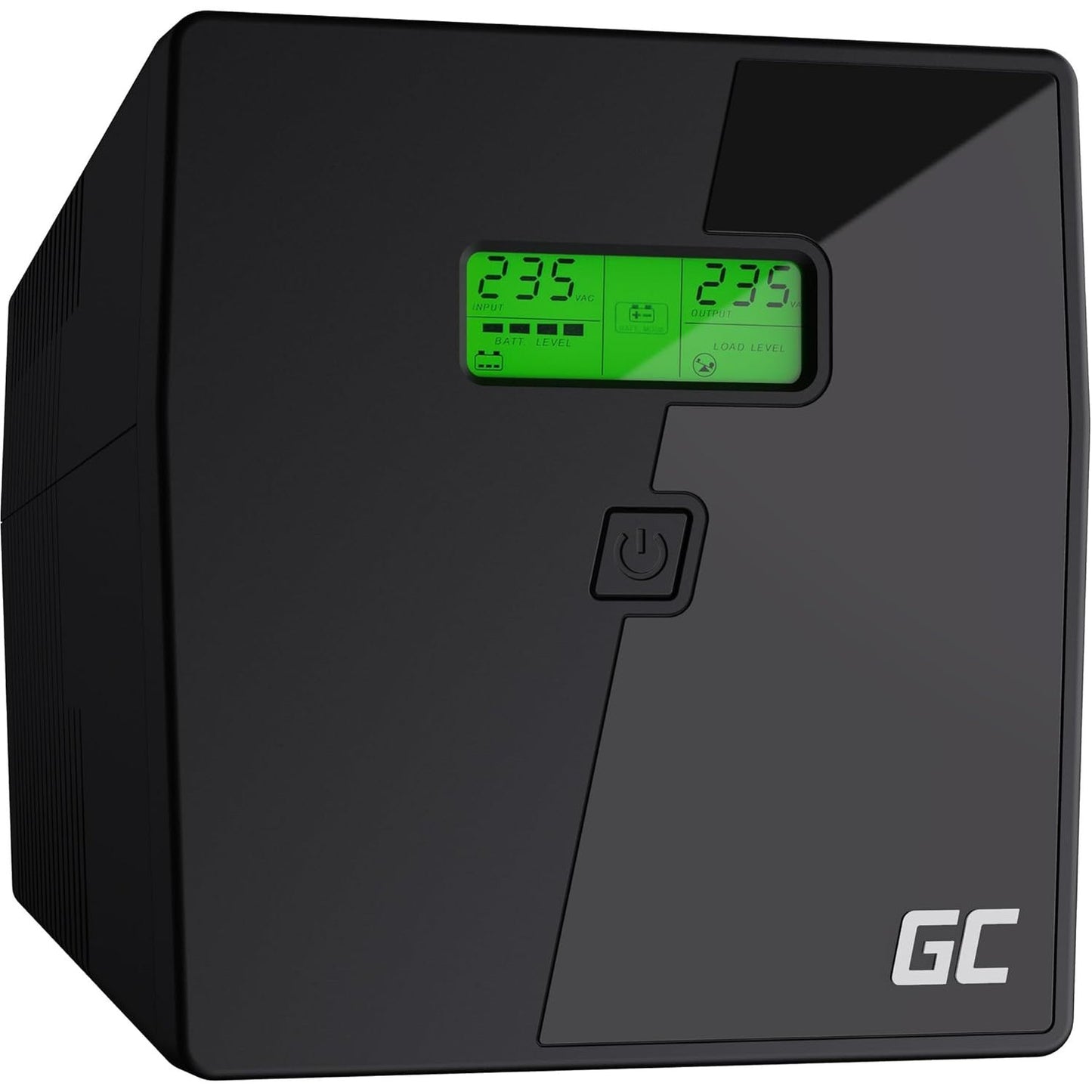 276123 - Green Cell UPS 1000-1999VA (600W) 230V Furnizim me Energji të Pandërprerë me Line-Interactive AVR, USB/RJ45, 2x Schuko, 2x Priza IEC, Ekran LCD