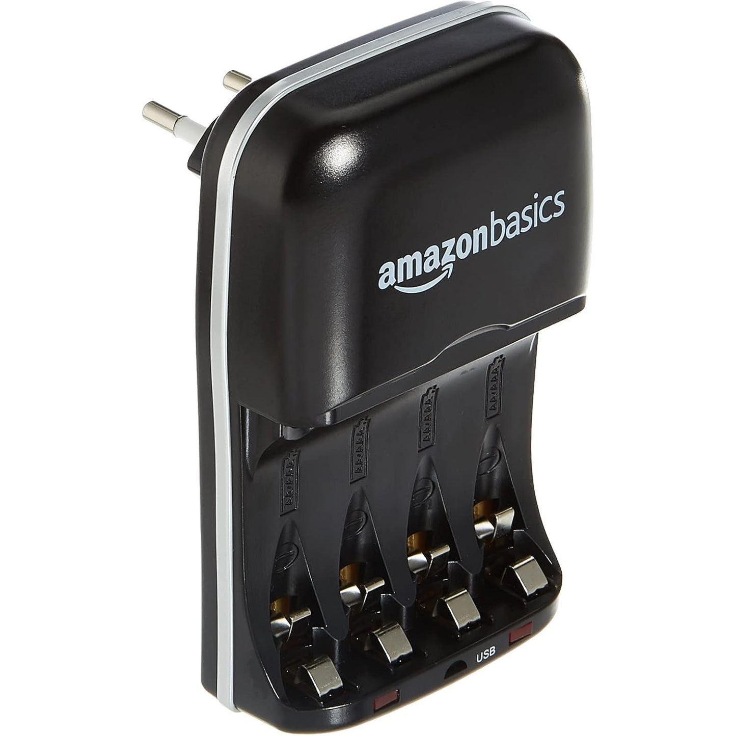 266944 - AMAZON BASICS Karikues USB për bateritë AA dhe AAA Ni-MH, i zi