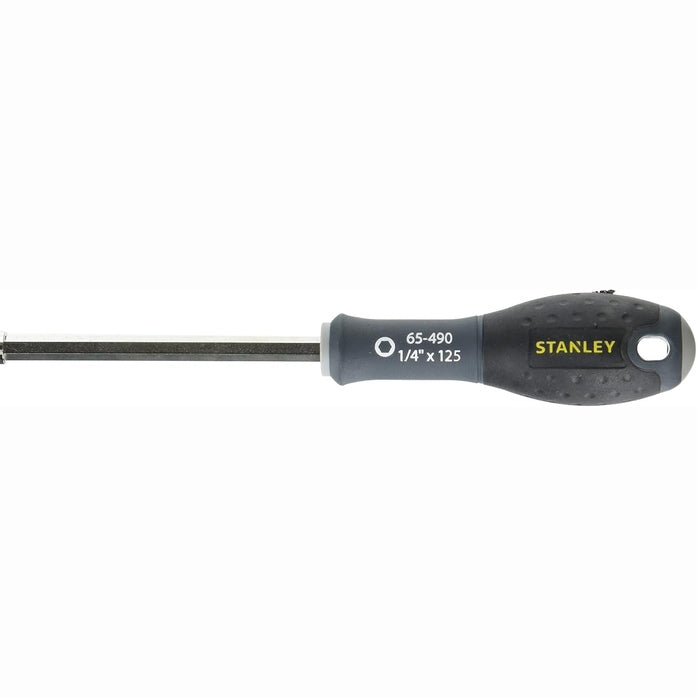 335227 - STANLEY Kaçavidë 1-65-490 me Mbajtëse Bite 125 mm, Gama FATMAX, Teh çeliku, Majë e lyer me rërë, Dorezë me kapje të butë, Lidhje praktikisht e pathyeshme, Rezistent ndaj korrozionit