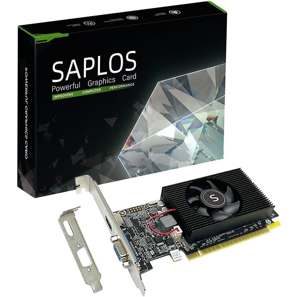 267961 - SAPLOS GeForce GT 610 kartë grafike, 2GB DDR3, 64-bit, VGA HDMI, PCI Express x16, DirectX 11