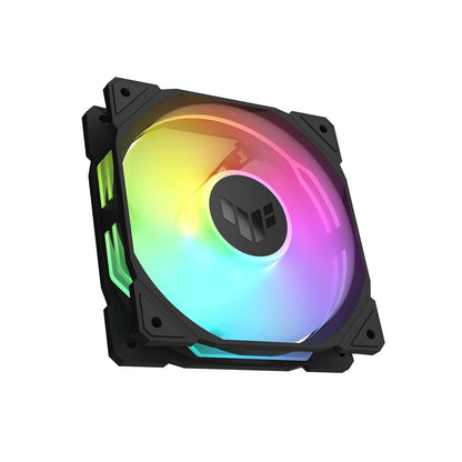 295301 - ASUS Ventilator me Kuti TUF Gaming TR120 ARGB, 120 mm PWM, 2000 RPM, 3.3 mm H2O, 77.4 CFM, 16 LED RGB të Adresueshme Individualisht, i Zi