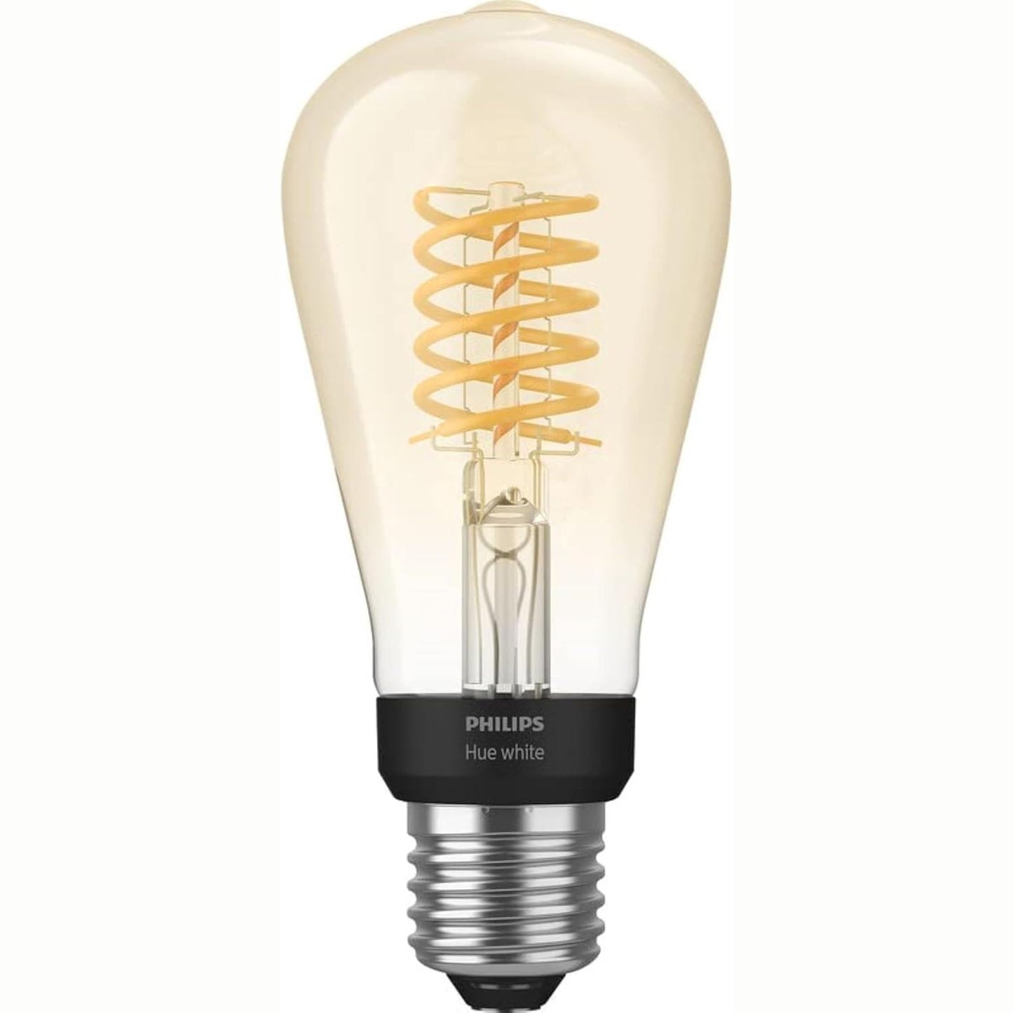 184016 - PHILIPS HUE Llamba LED me Filament, Pako Prej 1, E27, Edison ST72, Ndriçim i Qëndrueshëm, Spektri i Dritës nga e Ngrohtë deri e Ftohtë, Me Errësim, Lidhje Bluetooth dhe Bridge, i Përshtatshëm për Alexa dhe Google Home