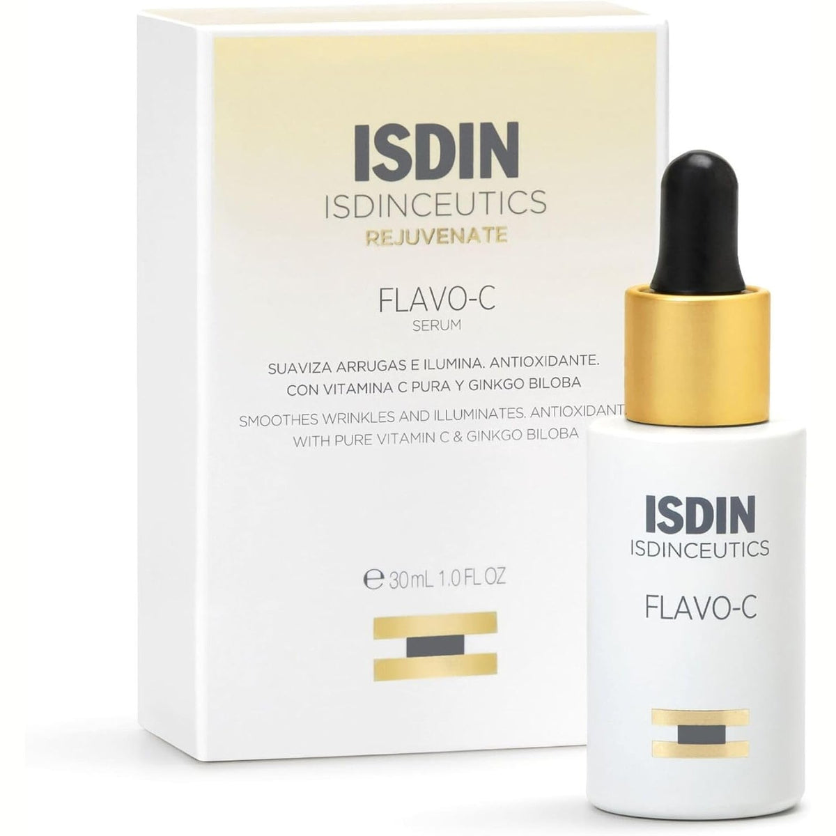 315801 - ISDIN Serum Antioksidant për Fytyrën Flavo-C me Vitaminë C të Pastër (30 ml)
