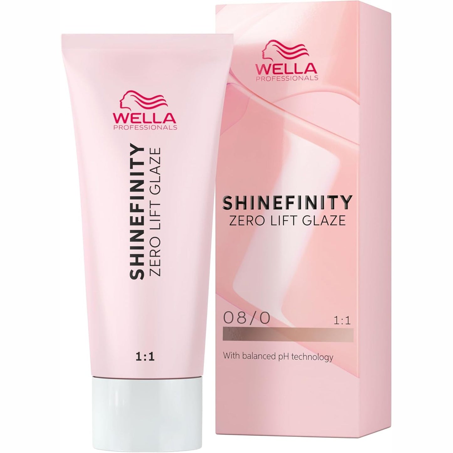 318463 - WELLA PROFESSIONALS Shinefinity Glaze 08/0 Natural Latte - Ngjyrë e butë për flokë gjysmë e përhershme, pH neutral dhe pa amoniak - 60 ml