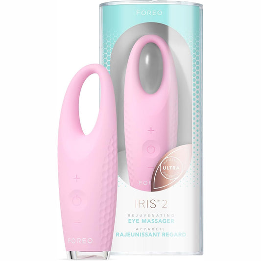 296539 - FOREO IRIS 2, Masazhues kundër rrudhave për sytë, për rrathë të errët, ënjtje dhe qese poshtë syve, Mjet për kullim limfatik, Silikon ultrahigjienik, Garanci 2-vjeçare, Rozë perle