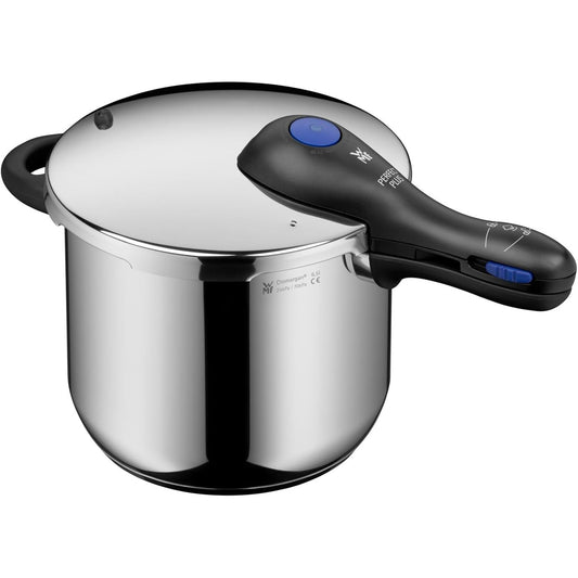 239224 - WMF Perfect Plus Tenxhere me Presion, Diametër 22 cm, Kapacitet 6.5 litra, Çelik inox Cromargan, i pajtueshëm me induksionin, me mbrojtje nga flakët