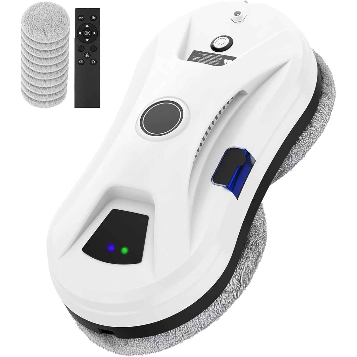 183135 - AGRDEED Robot Pastrimi Xhamash Inteligjent 5600Pa, me 3 Mënyra Pastrimi, Navigim Inteligjent, Sistem Sigurie i Shumëfishtë, Zbulim i Skajeve, për Tavane Dritaresh të Larta