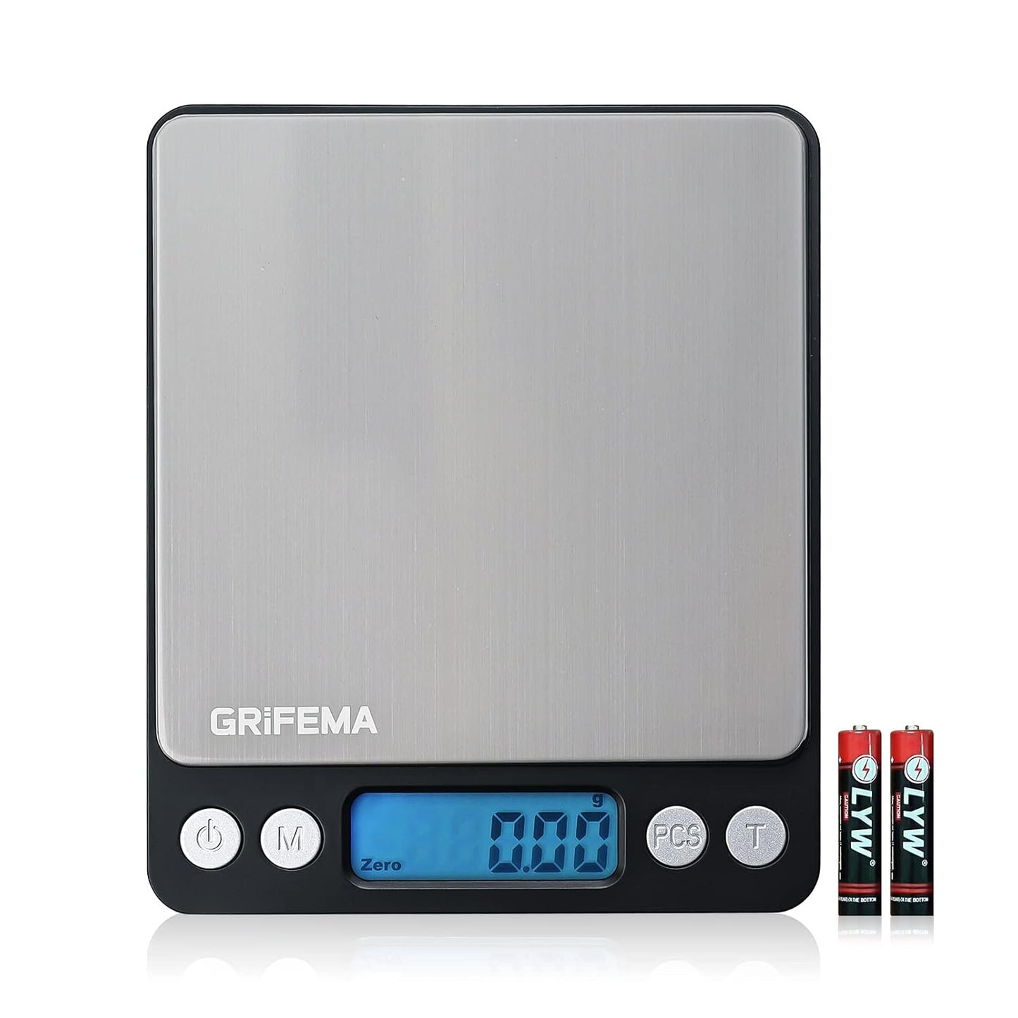 289198 - GRIFEMA Peshore Dixhitale Profesionale Kuzhine 0.05g-500g, Ekran LCD, 2 Bateri, Funksion Ndalese Automatike, Tare, 6 Njësi Matjeje