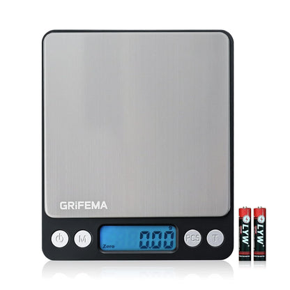 289198 - GRIFEMA Peshore Dixhitale Profesionale Kuzhine 0.05g-500g, Ekran LCD, 2 Bateri, Funksion Ndalese Automatike, Tare, 6 Njësi Matjeje